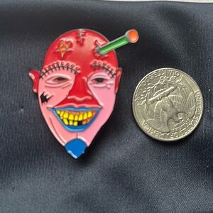 Vibrant Face Enamel Pin